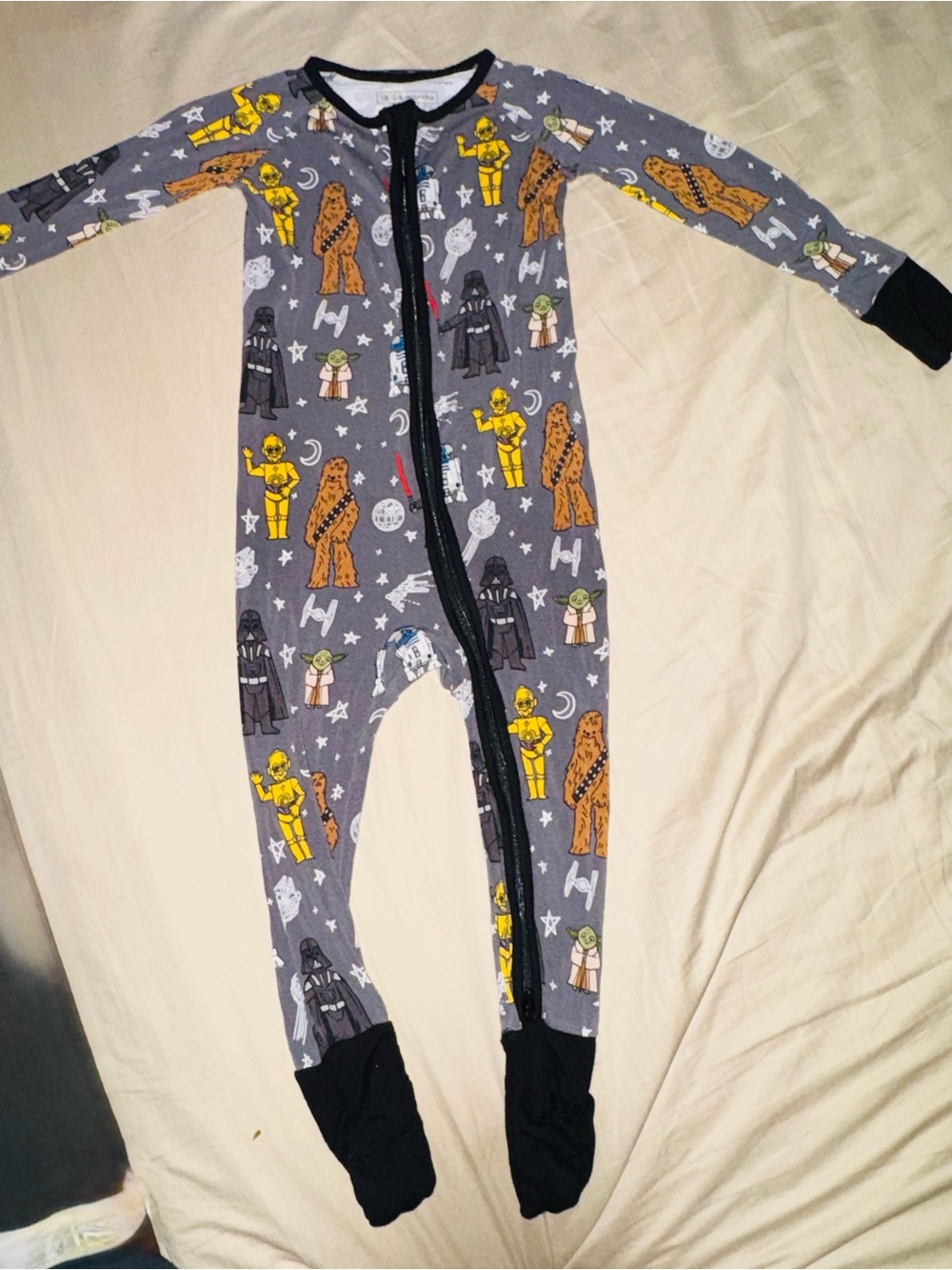 Little sleepies Star Wars Footed One-Piece Pajamas